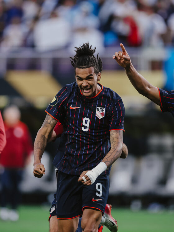 Estados Unidos celebrando el pase a semifinales de la Copa Oro 2025. | Foto tomada de X de @USMNT