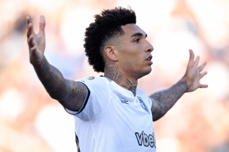 Igor Jesus de Botafogo celebrando su gol ante PSG. / X: @Botafogo