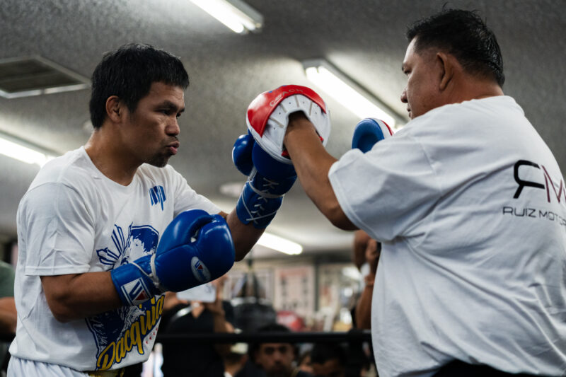 Pacquiao LA Media Workout - 06.25.25. Wild Card Boxing / Los Angeles / California