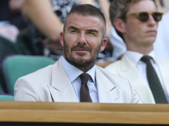 El exjugador David Beckham en Wimbledon. EFE/EPA/TOLGA AKMEN