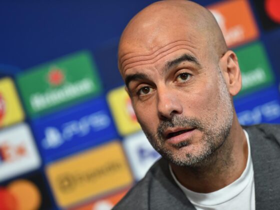 Pep Guardiola, entrenador del Manchester City. EFE/EPA/PETER POWELL
