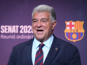 El presidente del FC Barcelona, Joan Laporta. EFE/Enric Fontcuberta