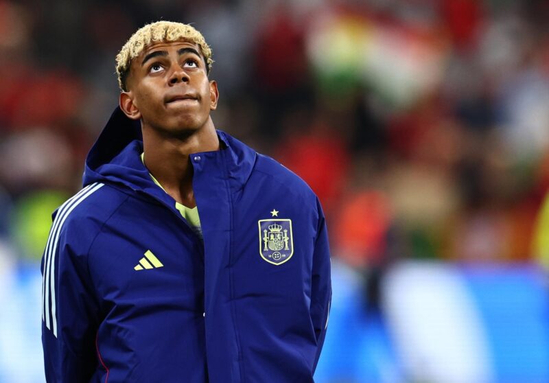 Lamine Yamal tras perder la final de la UEFA Nations League que han jugado Portugal y España en Múnich, Alemania EFE/EPA/ANNA SZILAGYI