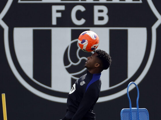 El jugador del FC Barcelona Ansu Fati en foto de archivo de Alberto Estévez. EFE