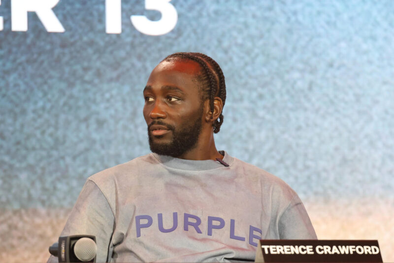 El estadounidense Terence Crawford asiste a una rueda de prensa en Nueva York (Estados Unidos). EFE/Octavio Guzmán