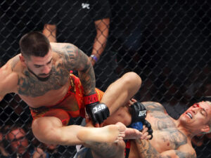 Ilia Topuria y Charles Oliveira gladiadores del Ultimate Fighting Championship (UFC)