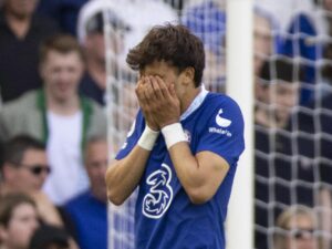 Joao Felix, del Chelsea, durante un partido de la Premier League. EFE/EPA/TOLGA AKMEN Archivo