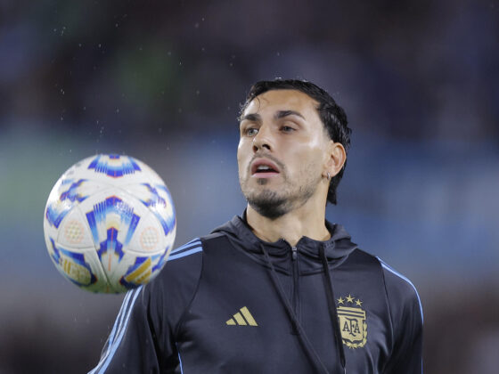 Fotografía del 10 de junio de 2025 del argentino Leandro Paredes, previo a un partido por las eliminatorias sudamericanas al Mundial 2026. EFE/ Juan Ignacio Roncoroni
