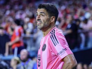 Luis Suárez, del Inter Miami, en un momento del partido del Mundial de Clubes ante el Al Ahly. Leagues Cup EFE/EPA/CRISTOBAL HERRERA-ULASHKEVICH