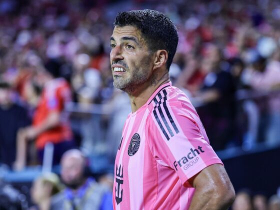 Luis Suárez, del Inter Miami, en un momento del partido del Mundial de Clubes ante el Al Ahly. Leagues Cup EFE/EPA/CRISTOBAL HERRERA-ULASHKEVICH