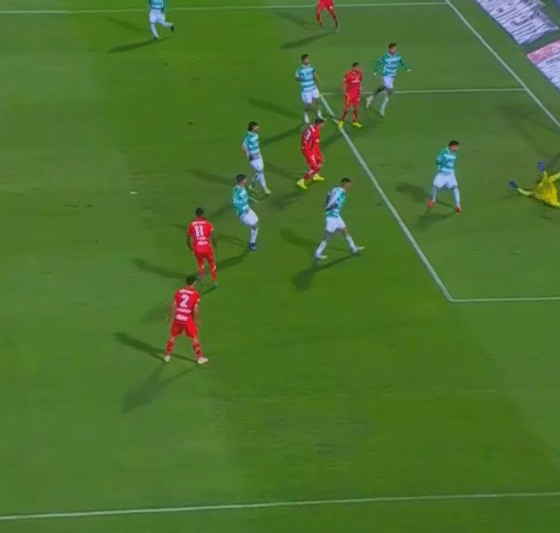 Santos vs Toluca Apertura 2025 (Foto Captura de pantalla redes sociales)