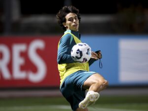 El jugador Joao Felix durante un entrenamieno en Oeiras. . EFE/EPA/ARCHIVO/FILIPE AMORIM
