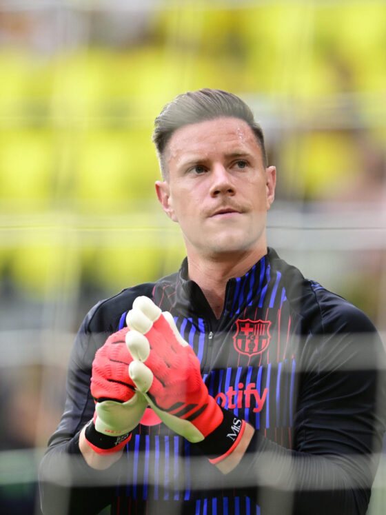 Fotografía de Andreu Esteban en la que puede verse en una imagen de archivo del 22 de septiembre de 2024 al portero alemán del FC Barcelona Marc-André ter Stegen. EFE