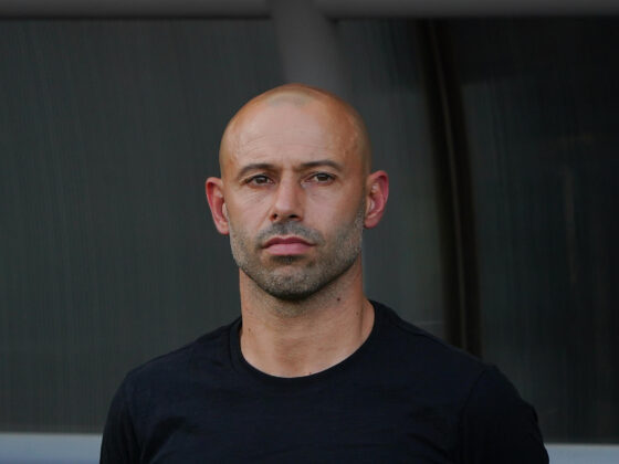 Fotografía de archivo del 2 de febrero de 2025 del entrenador Javier Mascherano de Inter Miami. EFE/Eliecer Aizprua