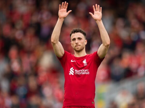 Imagen de archivo de Diogo Jota, exfutbolista del Liverpool fallecido este jueves en un accidente de tráfico. EFE/EPA/PETER POWELL EDITORIAL USE ONLY. No use with unauthorized audio, video, data, fixture lists, club/league logos or 'live' services. Online in-match use limited to 120 images, no video emulation. No use in betting, games or single club/league/player publications