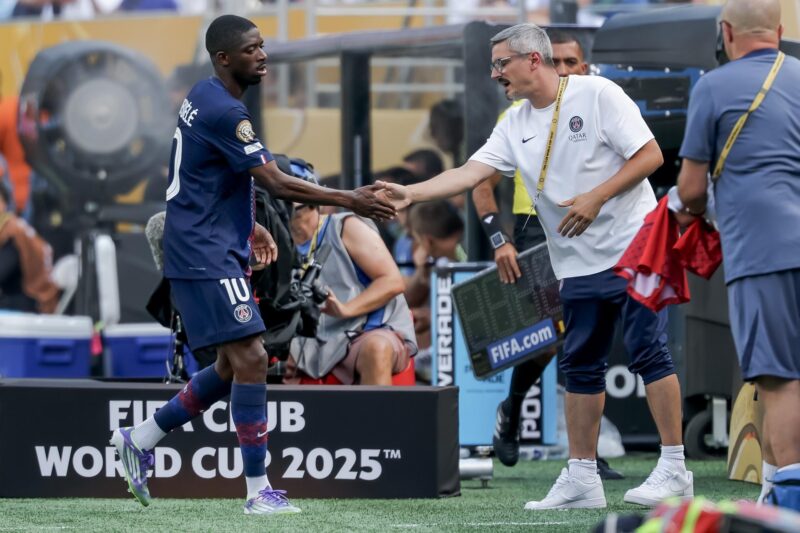 Ousmane Dembele, una de las figuras del PSG. EFE/EPA/JUSTIN LANE