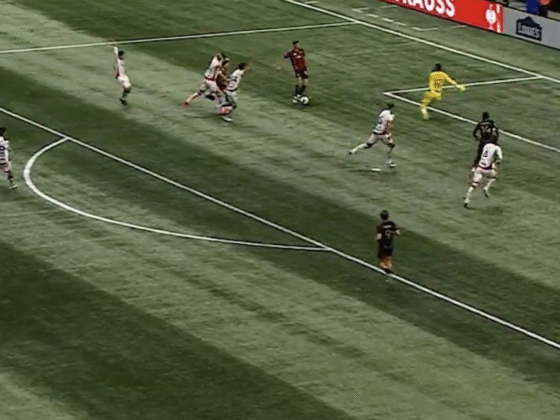 Atlanta United anotando gol ante el Atlas en la Leagues Cup. | Captura de pantalla de YouTube