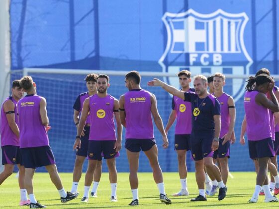 Entrenamiento del Club Barcelona