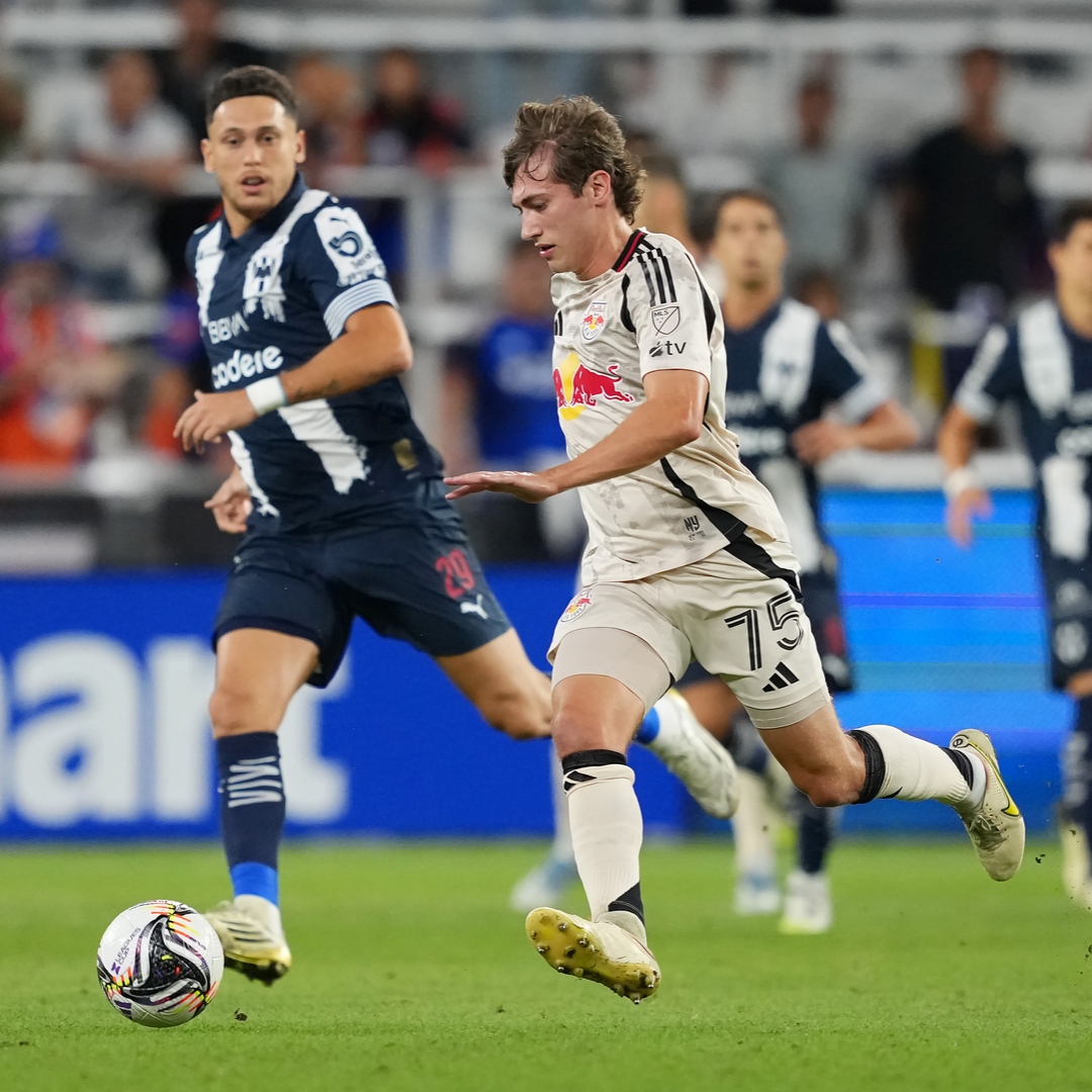 Rayados de Monterrey vs NY Red Bull en el duelo de la Leagues Cup. | Foto tomada de X de @NewYorkRedBulls