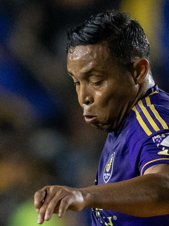 Fotografía de archivo del delantero colombiano del Orlando City, Luis Fernando Muriel, quien fue elegido este lunes como mejor jugador de la jornada 28 de la MLS.  EFE/ Miguel Sierra