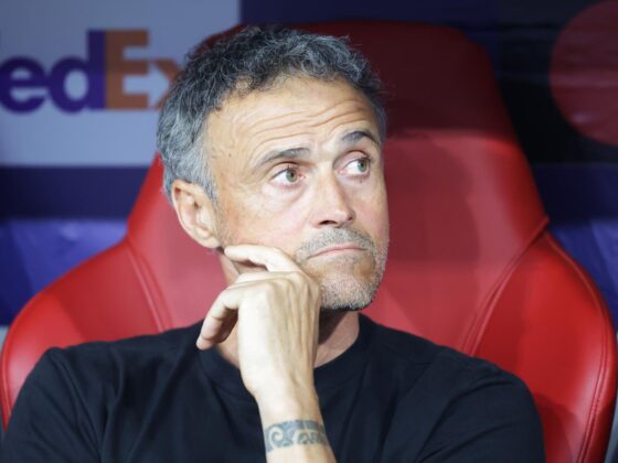 Luis Enrique Martínez, entrenador del Paris Saint-Germain. EFE/EPA/CHRISTOPHER NEUNDORF