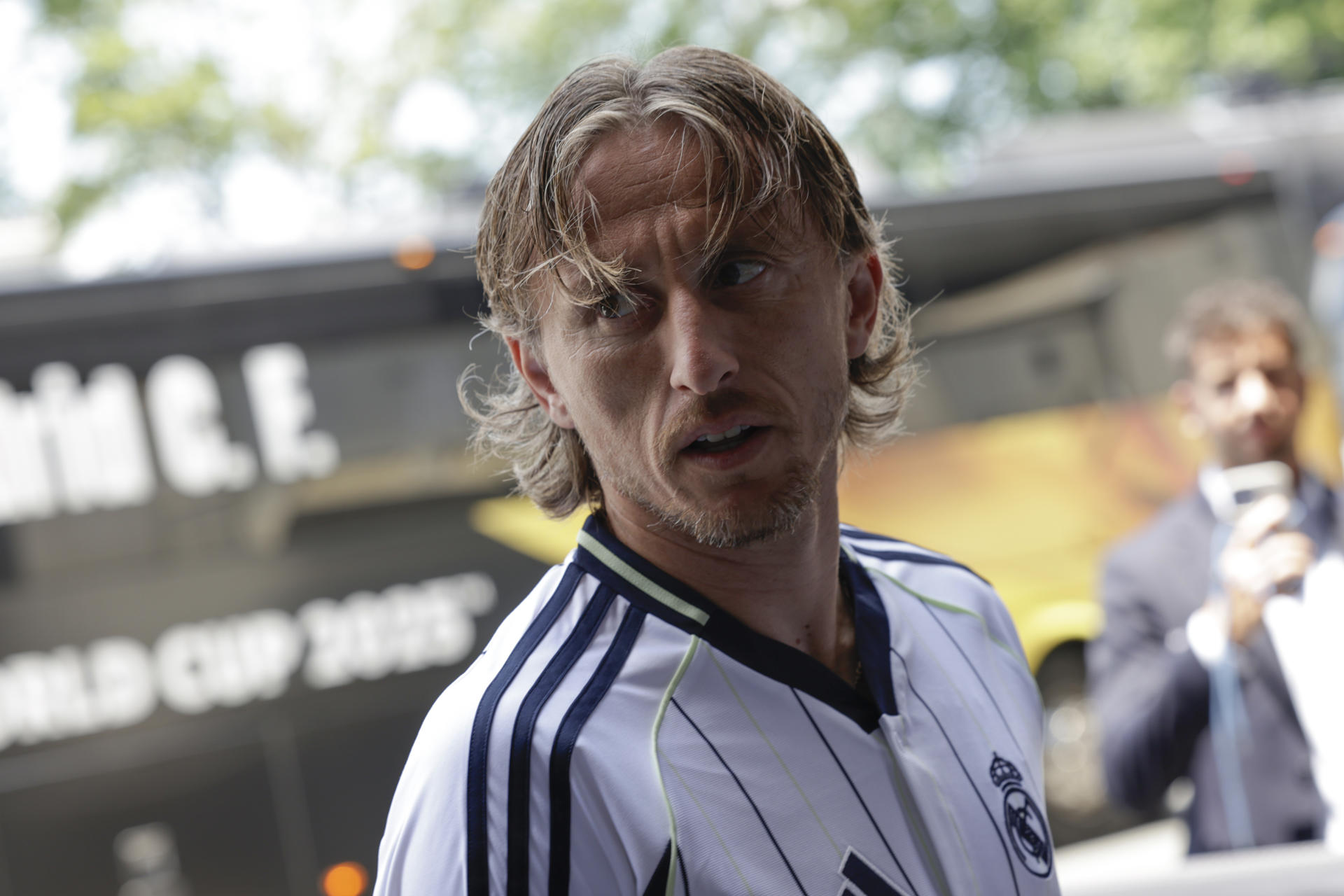 Modric revela que Jose Mourinho: "Hizo llorar a Cristiano Ronaldo" Fotografia de André Coelho en la que puede verse una foto de archivo del 22 de junio de 2025 de Luka Modrić, exfutbolista del Real Madrid, llegando a un partido del Mundial de Clubes.