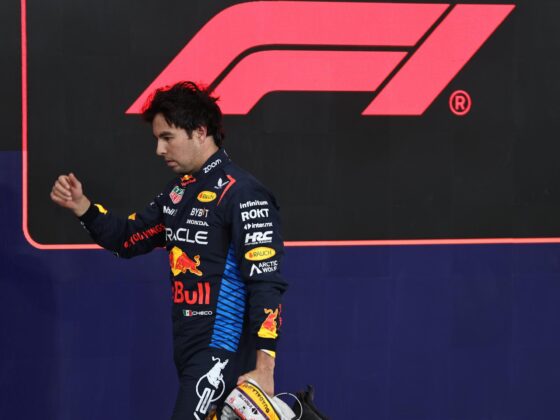 Foto de archivo del piloto mexicano Sergio 'Checo' Pérez de su etapa en Red Bull Racing. EFE/EPA/HAMAD I MOHAMMED / POOL