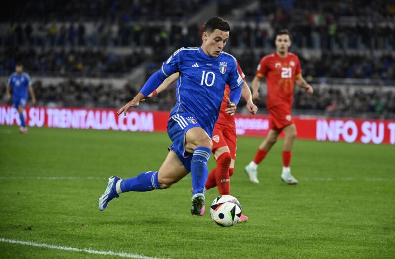 Giacomo Raspadori, en una foto de archivo con la selección italiana. EFE/EPA/RICCARDO ANTIMIANI UEFA