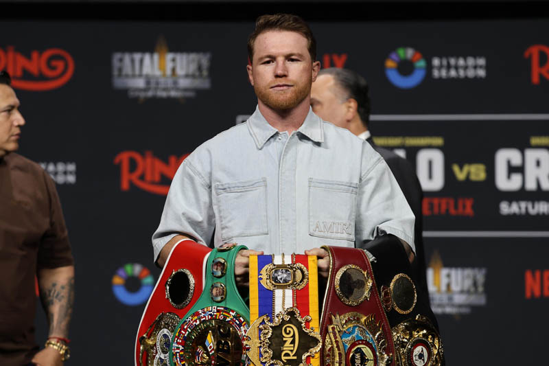 Saúl Canelo Álvarez tiene garantizada una millonaria bolsa frente a Terence Crawford