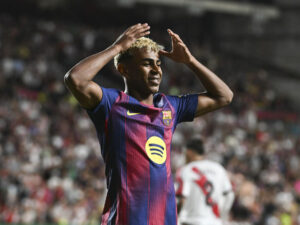 Lamine Yamal, extremo diestro del Club Barcelona