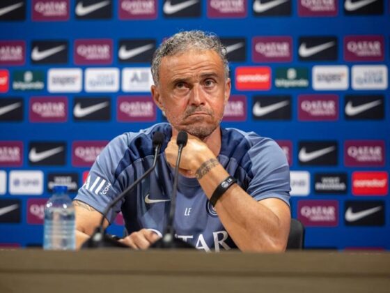 Luis Enrique, técnico del París Saint-Germain