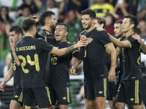 México celebrando el gol ante Corea del Sur. | Foto tomada de X de @miseleccionmx