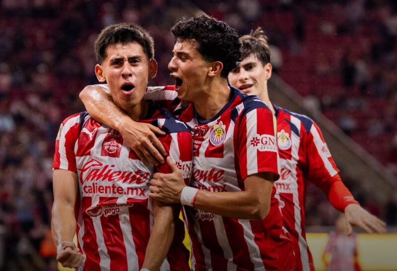 Victoria de Chivas contra Necaxa. / X: @Chivas