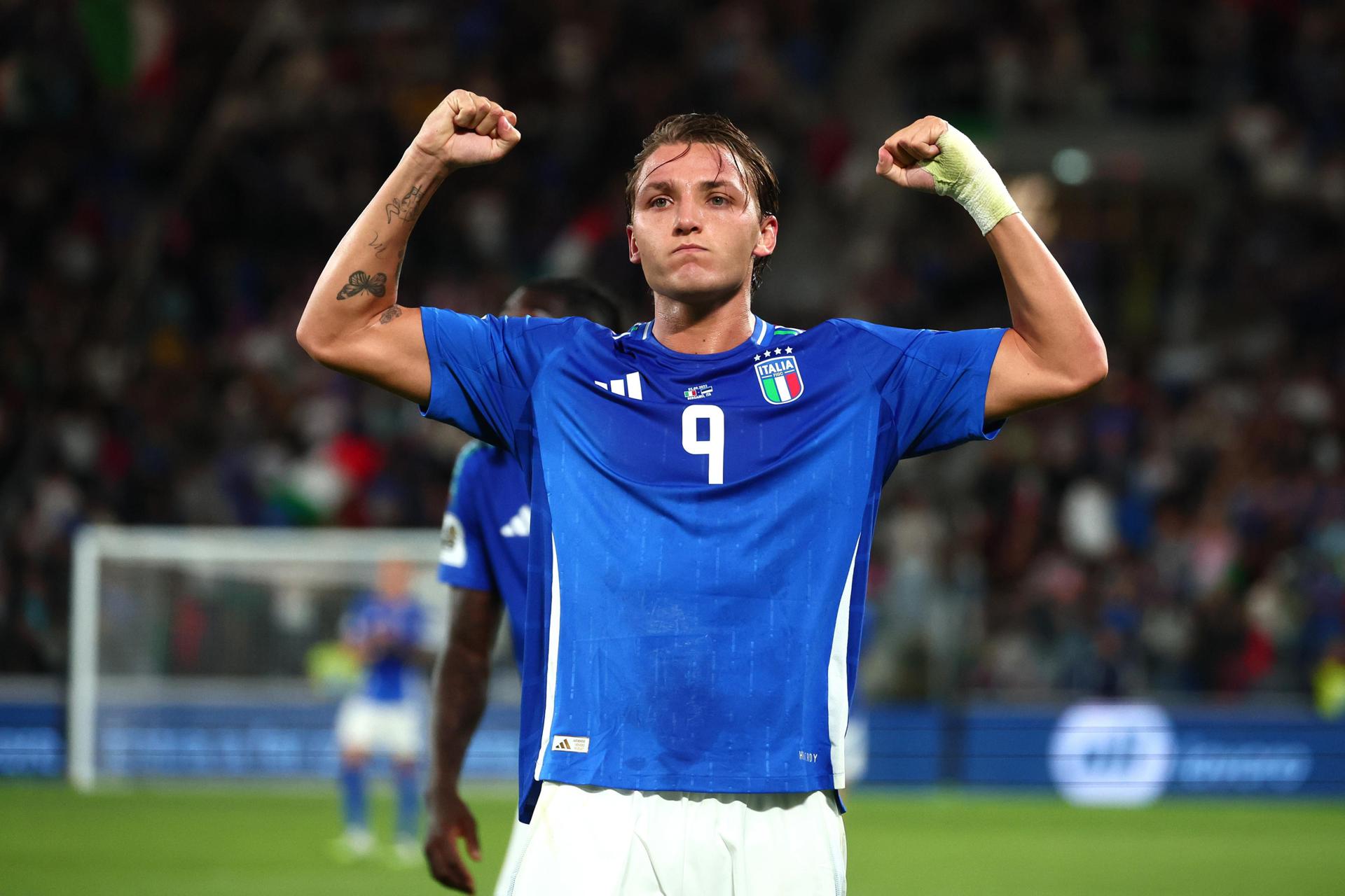 Italia 5-0 Estonia: resumen, goles y estadísticas Mateo Retegui celebra el 2-0. EFE/EPA/MICHELE MARAVIGLIA