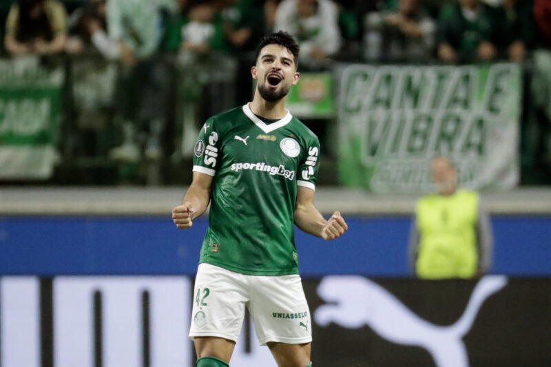 Palmeiras elimina a River Plate y vuelve a semifinales de Libertadores José Manuel López de Palmeiras celebra un gol en un partido de cuartos de final de la Copa Libertadores. EFE/ Sebastião Moreira
