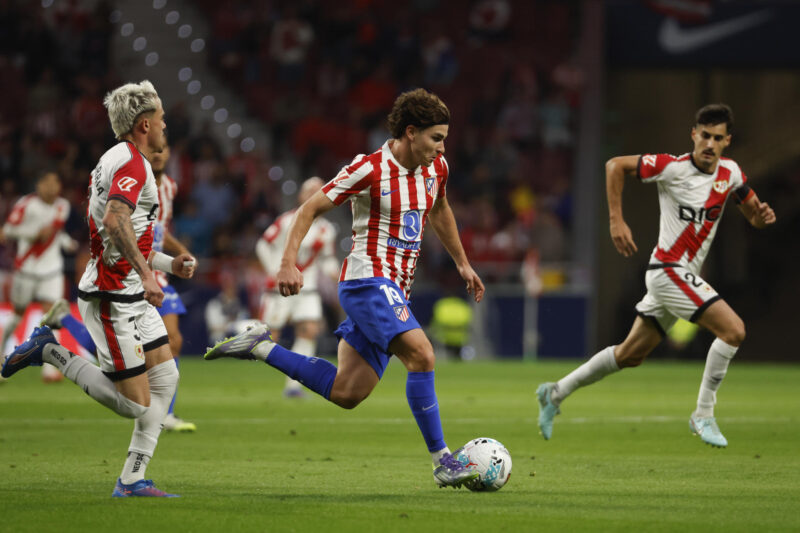 Julián Álvarez, en el último partido contra el Rayo. EFE/Juanjo Martín