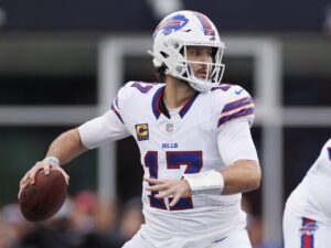Josh Allen, pasador de los Buffalo Bills. EFE/EPA/CJ GUNTHER