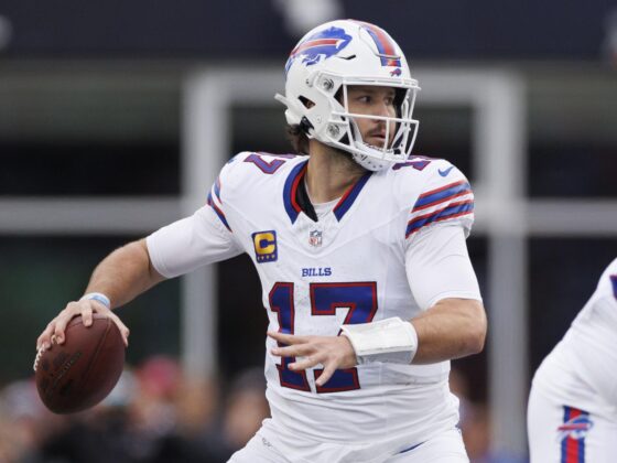 Josh Allen, pasador de los Buffalo Bills. EFE/EPA/CJ GUNTHER