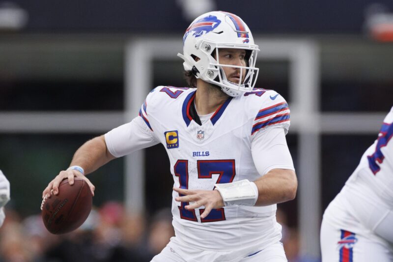 Unanimo Breves: Bills remontan, Ohtani histórico, Alcaraz brilla Josh Allen, pasador de los Buffalo Bills. EFE/EPA/CJ GUNTHER