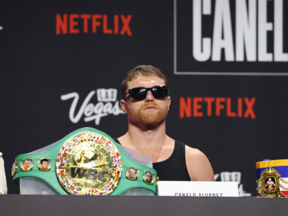 El mexicano Saúl 'Canelo' Álvarez admitió este jueves que la pelea del próximo sábado en Las Vegas con el estadounidense Terence Crawford será difícil. EFE/ Octavio Guzmán