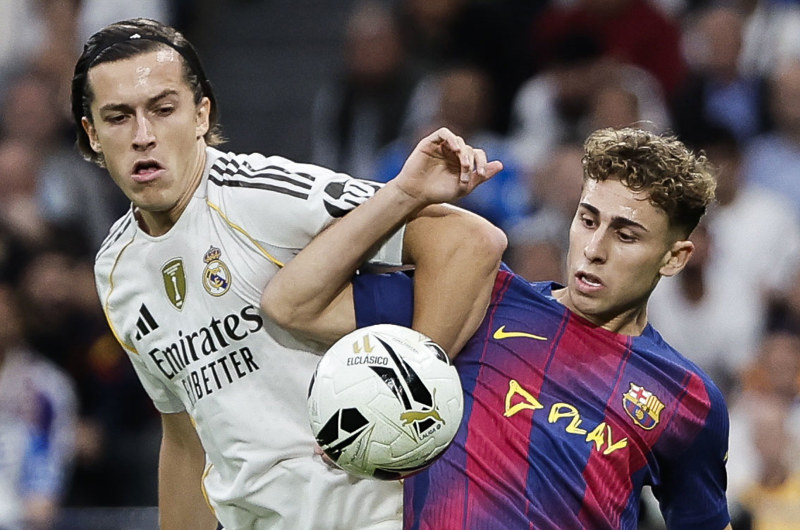 Real Madrid gana El Clásico ante un Barcelona irregular Álvaro Carreras vs Fermín López