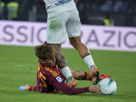 La Roma cayó en casa ante el Inter de Milan. Foto: EFE