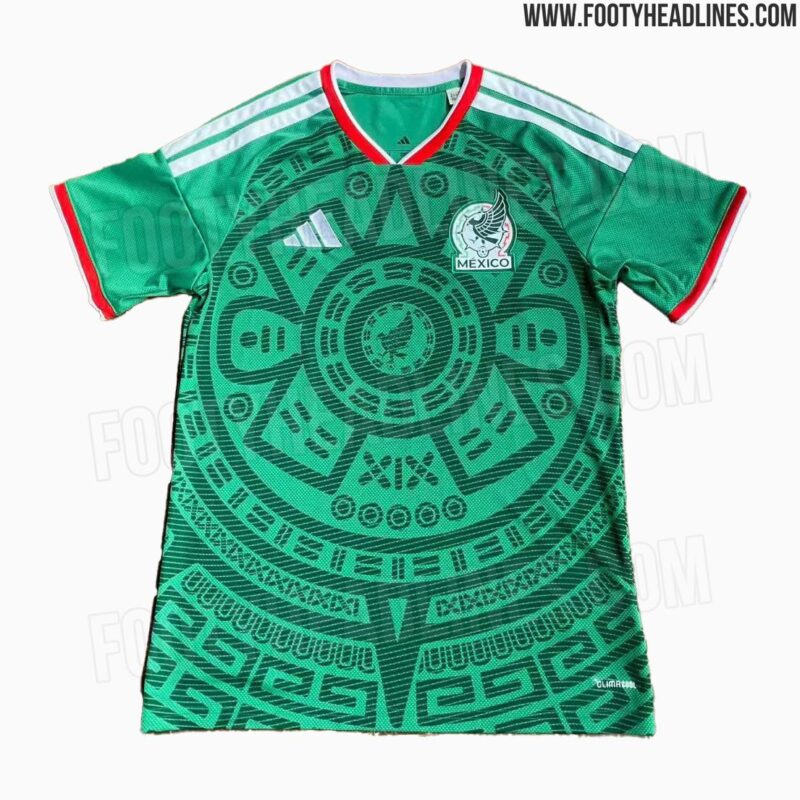 Imagen filtrada de la camiseta de México para el Mundial 2026. / Footy Headlines