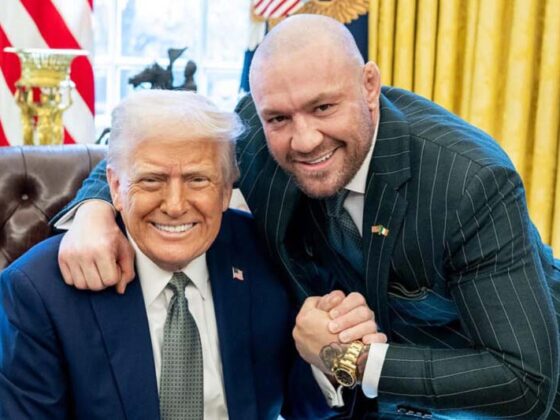 Conor McGregor, ídolo del UFC, junto al presidente Donald Trump