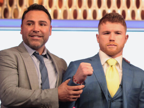Saúl "Canelo" Álvarez y Óscar de la Hoya