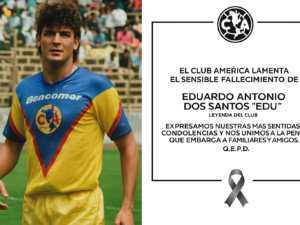 El Club América se despidió de Edú en un comunicado vía Twitter. Foto: Club América
