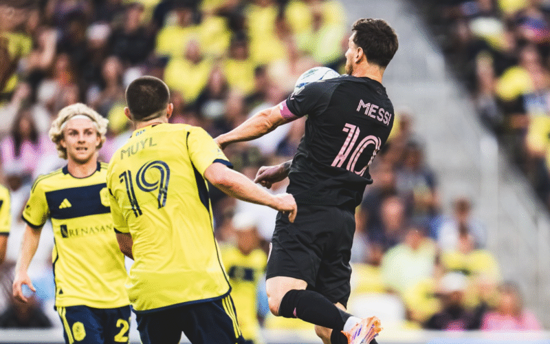 Lionel Messi en el partido entre Inter Miami y Nashville. / Instagram: @intermiamicf