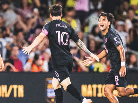 Lionel Messi celebrando uno de sus goles con Inter Miami. / Instagram: @intermiamicf