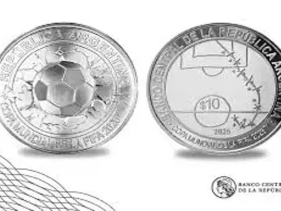 Argentina emite moneda dedicada al gol de Maradona en México 1986 Moneda que el Banco Central de la República Argentina emitió en honor al gol de Maradona en el Mundial de México 1986. Foto: Excelsior