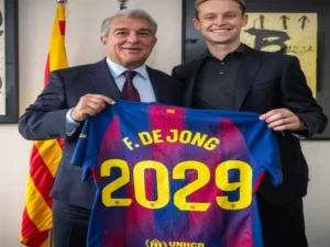 Frenkie de Jong renueva con el FC Barcelona hasta el 2029